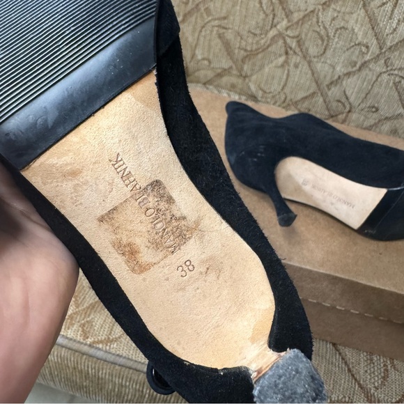 Manolo‎ Blahnik suede booties Size 38 - Picture 8 of 9